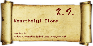Keszthelyi Ilona névjegykártya